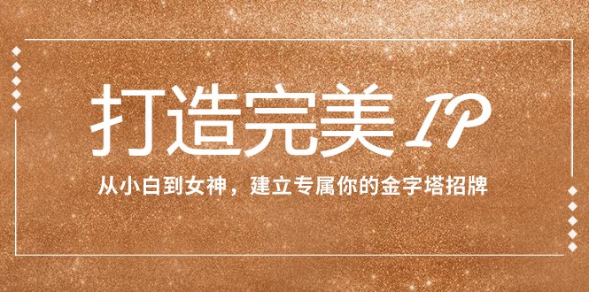 打造完美IP：从小白到女神，建立专属你的金字塔招牌（15节课）(从内在到外在，全方位打造个人品牌影响力)