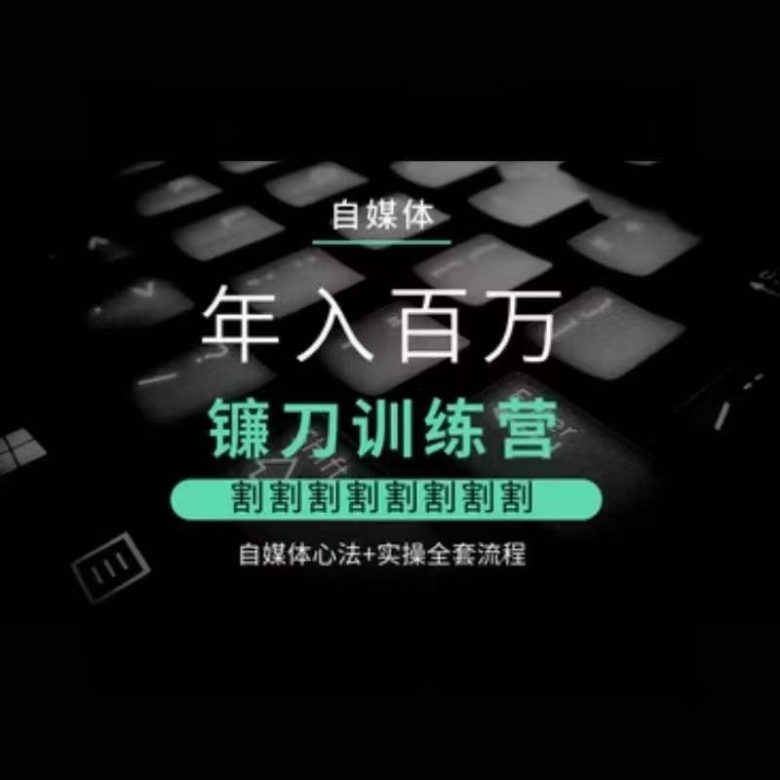 自媒体年入百万镰刀训练营,割割割割割割割割,自媒体心法+实操全套流程 自媒体年入百万镰刀训练营,割割割割割割割割,自媒体心法+实操全套流程