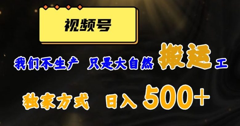 视频号轻松搬运日赚500+，一个1分钟1条原创视频【揭秘】(揭秘微信视频号轻松搬运日赚500+的原创视频制作与变现策略)