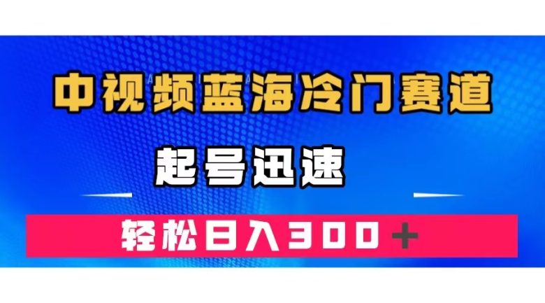 中视频蓝海冷门赛道，韩国视频奇闻解说，起号迅速，日入300＋(《中视频蓝海冷门赛道，韩国视频奇闻解说，起号迅速，轻松日入300＋》项目详细教程)