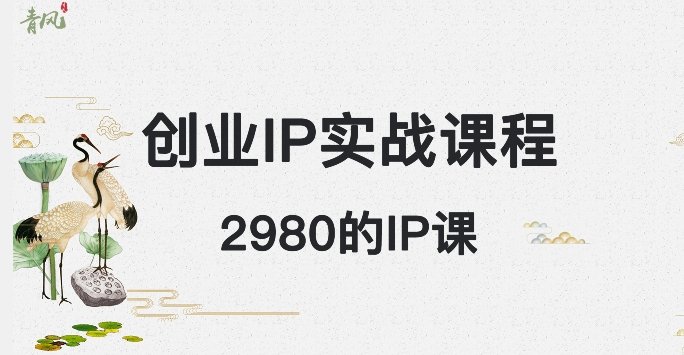 外边卖2980的创业IP课程，做私域月入5w+(探索创业IP变现之道价值2980元的全方位课程解析)