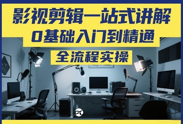 影视剪辑一站式讲解,0基础入门到精通,全流程实操