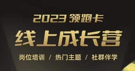 2023领跑卡线上成长营,淘宝运营各岗位培训,直通车、万相台、引力魔方、引流等,帮助突破成长瓶颈(全面升级淘宝运营技能,领跑电商行业新趋势) 2023领跑卡线上成长营,淘宝运营各岗位培训,直通车、万相台、引力魔方、引流等,帮助突破成长瓶颈(全面升级淘宝运营技能,领跑电商行业新趋势)