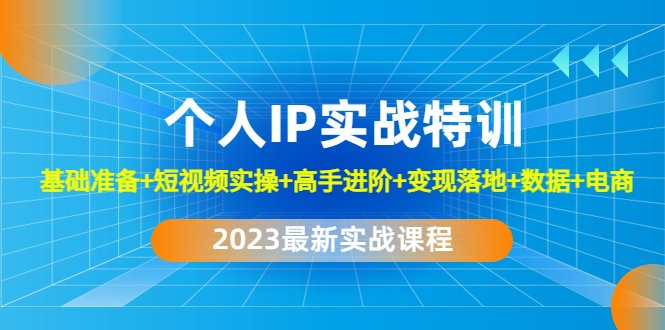 2023个人IP实战特训:基础准备+短视频实操+高手进阶+变现落地+数据+电商(全面解析2023个人IP实战特训,助你打造成功之路) 2023个人IP实战特训:基础准备+短视频实操+高手进阶+变现落地+数据+电商(全面解析2023个人IP实战特训,助你打造成功之路)