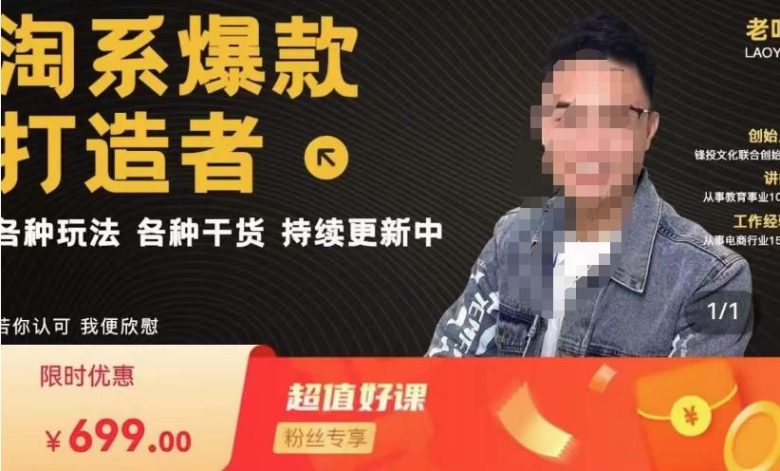 锋投老叶全店动销，淘系干货汇总，各种玩法，淘系爆款打造者(锋投老叶全店动销课程详解)