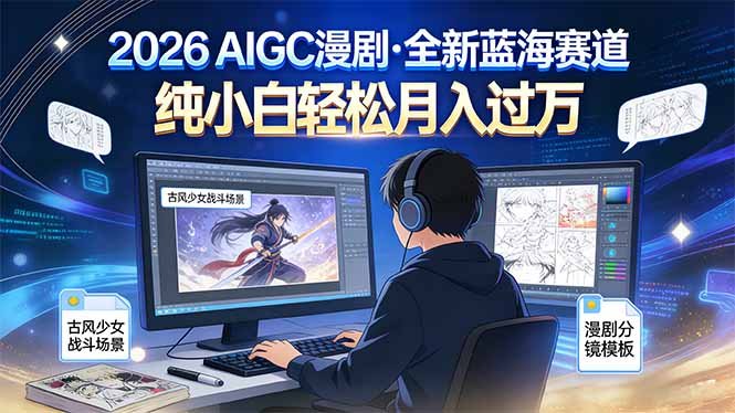 2026年全新蓝海赛道，纯小白轻松月入过万