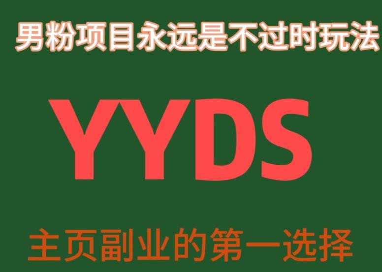 YYDS男粉项目永远是不过时玩法，主业副业的第一选择【揭秘】(揭秘YYDS男粉项目永不过时的创业选择与课程详解)