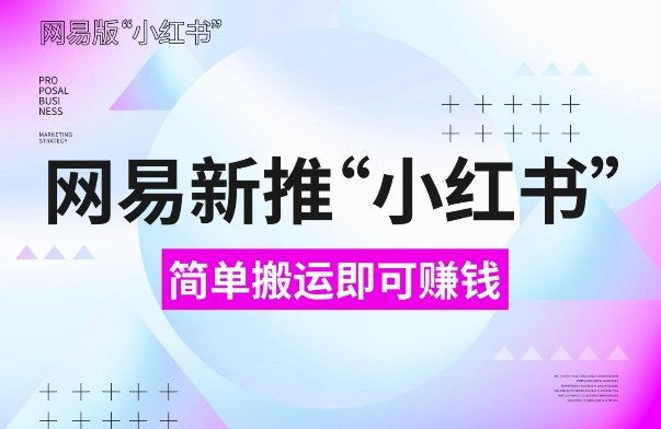 网易官方新推“小红书”,搬运即有收益,新手小白千万别错过(附详细教程)
