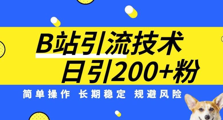 B站引流技术:每天引流200精准粉,简单操作,长期稳定,规避风险(掌握B站引流技术,轻松获取精准粉丝)