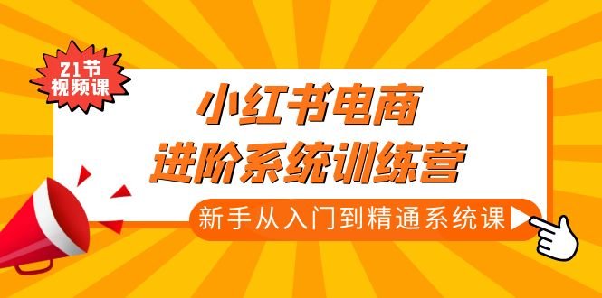 小红书电商进阶系统训练营:新手从入门到精通系统课(21节视频课)(小红书电商进阶系统训练营从新手到专家的全面指南) 小红书电商进阶系统训练营:新手从入门到精通系统课(21节视频课)(小红书电商进阶系统训练营从新手到专家的全面指南)