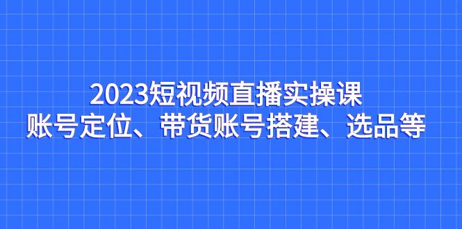 2023短视频直播实操课全面掌握直播技巧与策略) 2023短视频直播实操课全面掌握直播技巧与策略)