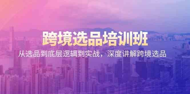 跨境选品培训班:从选品到底层逻辑到实战,深度讲解跨境选品 跨境选品培训班:从选品到底层逻辑到实战,深度讲解跨境选品