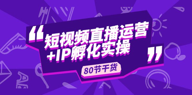 短视频直播运营+IP孵化实战:80节干货实操分享(深度解析短视频直播运营与IP孵化实战策略) 短视频直播运营+IP孵化实战:80节干货实操分享(深度解析短视频直播运营与IP孵化实战策略)