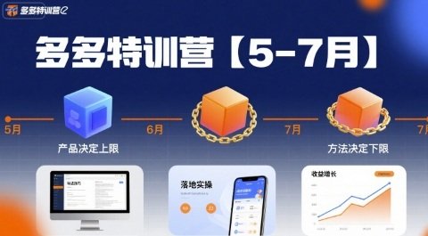 多多特训营【5-7月】产品决定上限,方法决定下限,各种玩法技巧落地实操