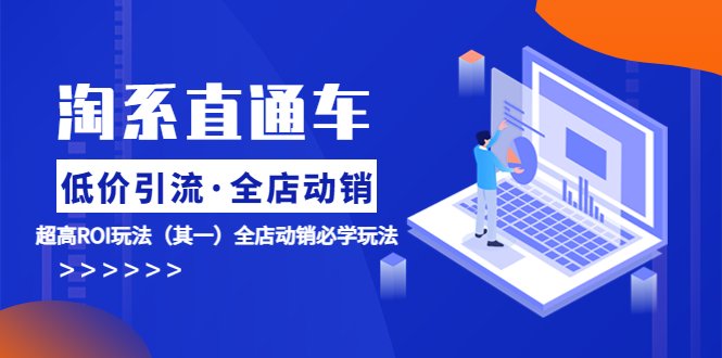 淘系直通车《低价·引流 全店·动销》超高ROI玩法（其一）全店动销必学玩法(淘系直通车《低价·引流 全店·动销》课程详解)