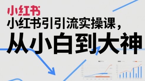 小红书引流实操课,从小白到大神