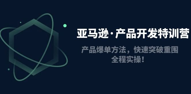 亚马逊·产品开发特训营：产品爆单方法，快速突破重围，全程实操！(亚马逊产品开发特训营全面掌握选品技巧与实操方法)