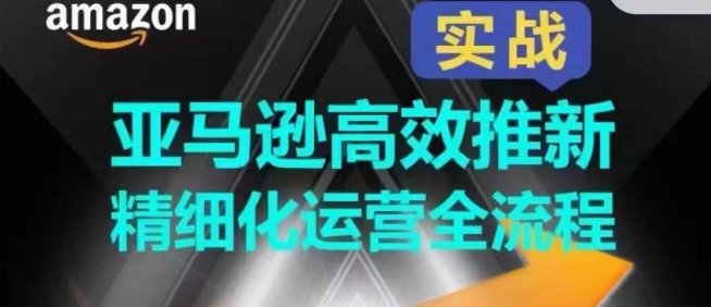 亚马逊高效推新精细化运营全流程,全方位、快速拉升产品排名和销量! 亚马逊高效推新精细化运营全流程,全方位、快速拉升产品排名和销量!