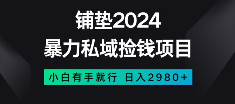 暴力私域捡钱项目，小白无脑操作，日入2980【揭秘】(揭秘暴力私域捡钱项目小白也能日入2980元)