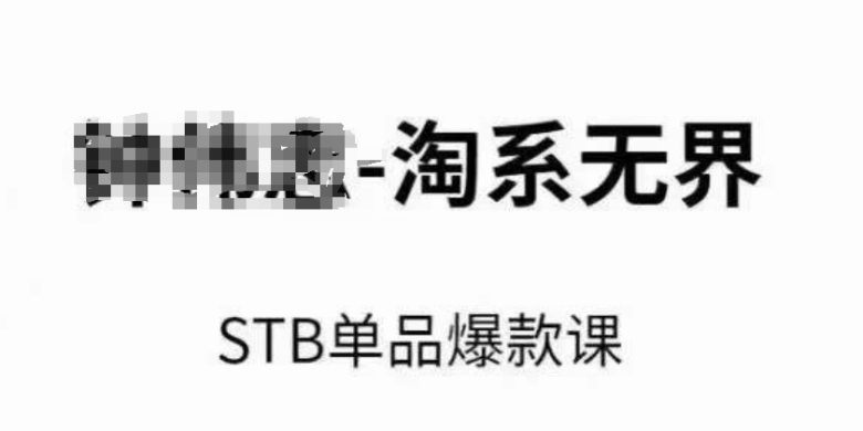 淘系无界STB单品爆款课(2024),付费带动免费的核心逻辑,万相台无界关键词推广/精准人群的核心 淘系无界STB单品爆款课(2024),付费带动免费的核心逻辑,万相台无界关键词推广/精准人群的核心