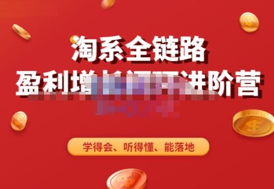 淘系全链路盈利增长闭环进阶营,融合全店动销,学得会、听得懂、能落地!(淘系全链路盈利增长闭环进阶营学得会、听得懂、能落地!) 淘系全链路盈利增长闭环进阶营,融合全店动销,学得会、听得懂、能落地!(淘系全链路盈利增长闭环进阶营学得会、听得懂、能落地!)