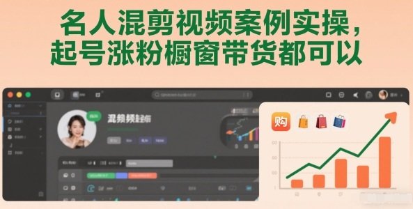 名人混剪视频案例实操，起号涨粉橱窗带货都可以
