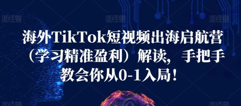 海外TikTok短视频出海启航营(学习精准盈利)解读,手把手教会你从0-1入局!(全面解析海外TikTok短视频出海启航营从新手到专家的一站式学习路径) 海外TikTok短视频出海启航营(学习精准盈利)解读,手把手教会你从0-1入局!(全面解析海外TikTok短视频出海启航营从新手到专家的一站式学习路径)