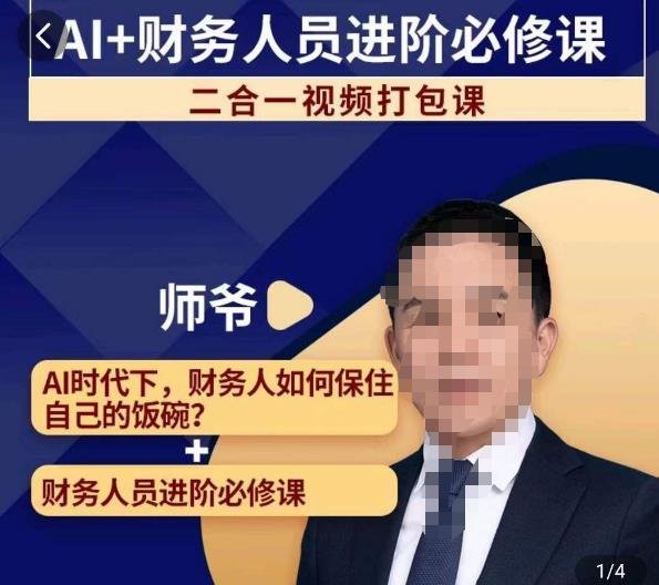 AI+财务人员进阶必修课二合一视频打包课,财务人员进阶必修课(AI时代下的财务人员如何提升自我价值) AI+财务人员进阶必修课二合一视频打包课,财务人员进阶必修课(AI时代下的财务人员如何提升自我价值)