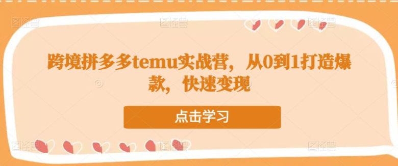 跨境拼多多temu实战营从注册到运营的全方位指导”) 跨境拼多多temu实战营从注册到运营的全方位指导”)
