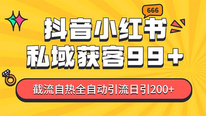 某音,小红书,野路子引流玩法截流自热一体化日引200+精准粉 单日变现3…