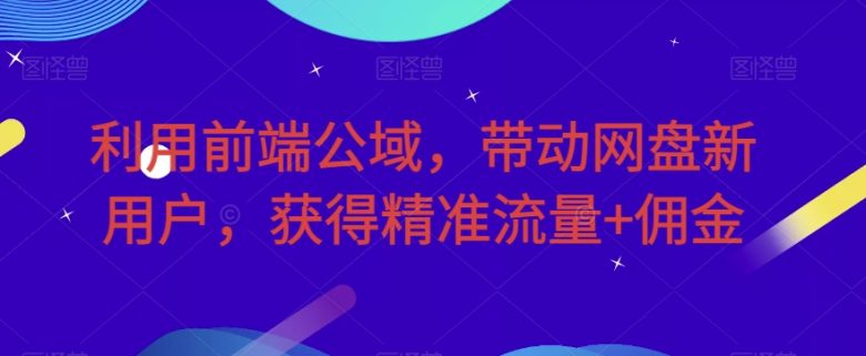利用前端公域,带动网盘新用户,获得精准流量+佣金(揭秘)(“前端公域驱动网盘新用户增长揭秘精准流量与佣金双收益策略”) 利用前端公域,带动网盘新用户,获得精准流量+佣金(揭秘)(“前端公域驱动网盘新用户增长揭秘精准流量与佣金双收益策略”)