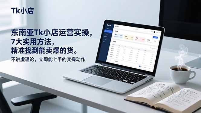 东南亚Tk小店运营实操,7大实用方法,精准找到能卖爆的货。不讲虚理论,立即能上手的实操动作