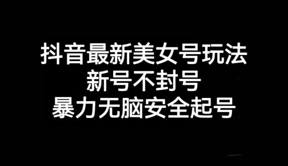 抖音最新美女号玩法，新号不封号，暴力无脑安全起号【揭秘】(揭秘抖音最新美女号玩法，新号不封号，暴力无脑安全起号)
