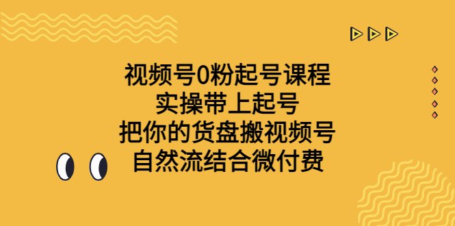 视频号0粉起号课程 实操带上起号 把你的货盘搬视频号 自然流结合微付费(视频号0粉起号课程实操技巧助力小白人群提升销量) 视频号0粉起号课程 实操带上起号 把你的货盘搬视频号 自然流结合微付费(视频号0粉起号课程实操技巧助力小白人群提升销量)