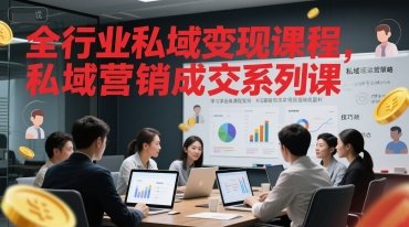 全行业私域变现课程,私域营销成交系列课