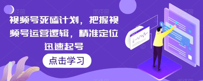 视频号死磕计划,把握视频号运营逻辑,精准定位迅速起号(视频号运营全攻略从定位到变现一站式学习) 视频号死磕计划,把握视频号运营逻辑,精准定位迅速起号(视频号运营全攻略从定位到变现一站式学习)
