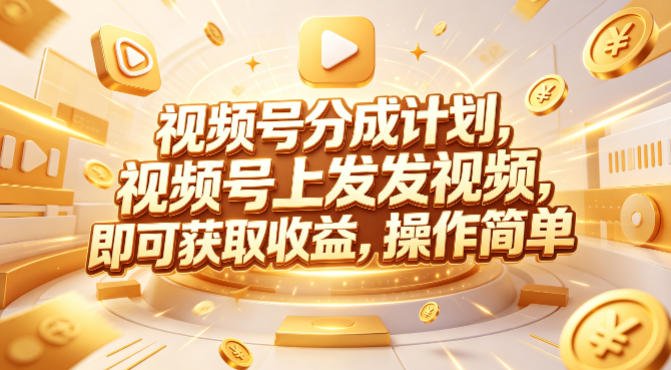 视频号分成计划,599元众筹的Red团队课程,视频号上发发视频,即可获取收益,操作简单