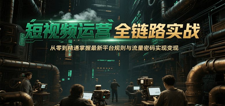 短视频运营全链路实战,从零到精通掌握最新平台规则与流量密码实现变现