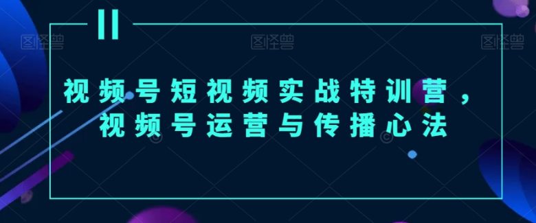 视频号短视频实战特训营,视频号运营与传播心法 视频号短视频实战特训营,视频号运营与传播心法