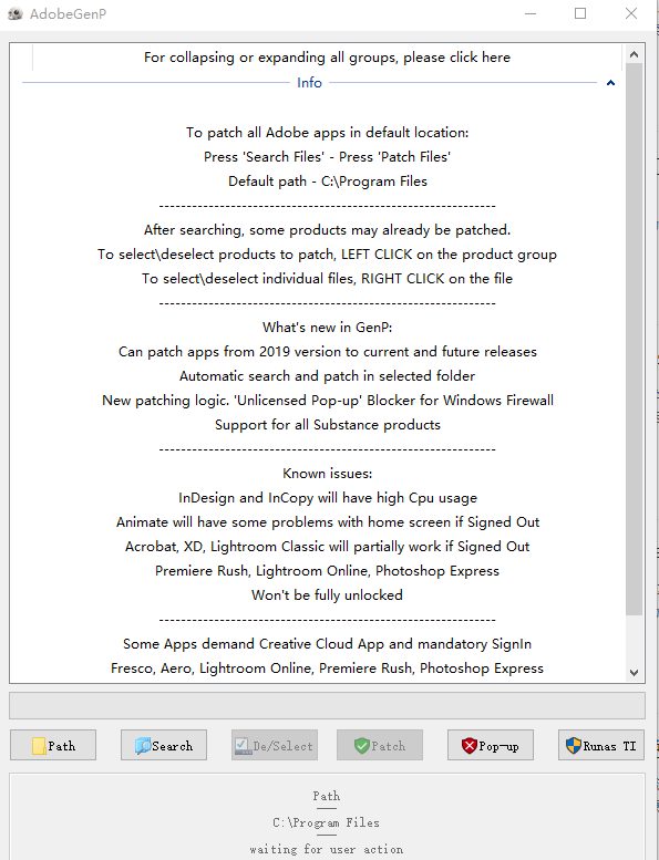 Genp v3.3.2 官方版 (adobe全套系列解锁激活神器) Genp v3.3.2 官方版 (adobe全套系列解锁激活神器)