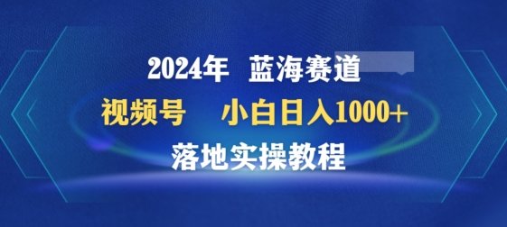 2024年视频号蓝海赛道百家讲坛,小白日入1000+,落地实操教程 2024年视频号蓝海赛道百家讲坛,小白日入1000+,落地实操教程