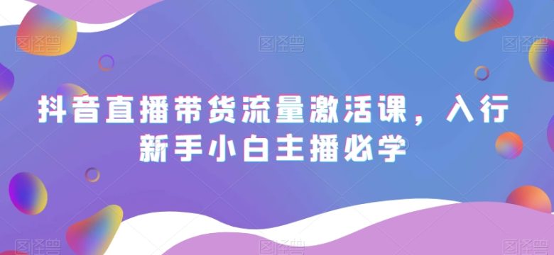 抖音直播带货流量激活课,入行新手小白主播必学(抖音直播带货流量激活课新手小白主播的全面学习指南) 抖音直播带货流量激活课,入行新手小白主播必学(抖音直播带货流量激活课新手小白主播的全面学习指南)