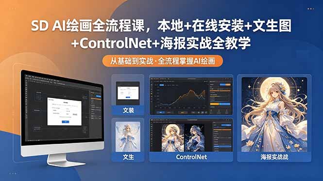 AI绘画&设计实战班:MJ+SD+ChatGPT,一站式掌握未来设计技能 AI绘画&设计实战班:MJ+SD+ChatGPT,一站式掌握未来设计技能