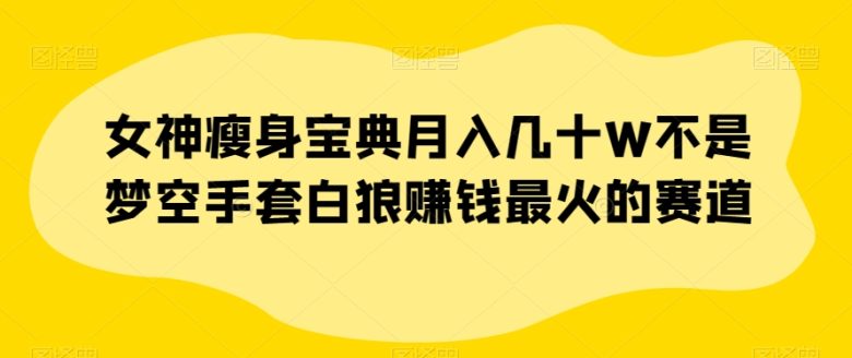 女神瘦身宝典月入几十W不是梦空手套白狼赚钱最火的赛道【揭秘】(揭秘女性瘦身宝典月入几十W不是梦) 女神瘦身宝典月入几十W不是梦空手套白狼赚钱最火的赛道【揭秘】(揭秘女性瘦身宝典月入几十W不是梦)