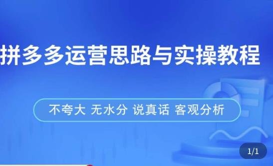 拼多多店铺运营思路与实操教程，快速学会拼多多开店和运营，少踩坑，多盈利(拼多多店铺运营教程快速上手，少走弯路，多赚钱)