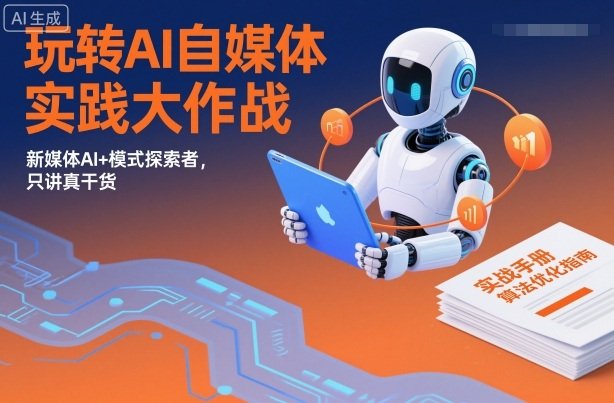 玩转AI自媒体实践大作战,新媒体AI+模式探索者,只讲真干货