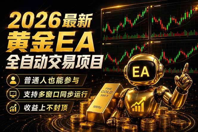 最新黄金EA量化赛道,全程自动执行,多窗口操作直接放大结果