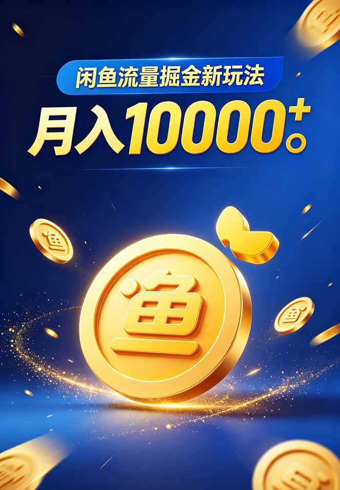 闲鱼流量掘金虚拟资料新玩法,月入10000+