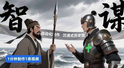 扣子工作流一键生成沉浸式历史故事,一天工作量,3分钟搞定