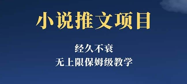 经久不衰的小说推文项目，单号月5-8k，保姆级教程，纯小白都能操作(《小说推文项目》无需投资，小白也能操作的稳定收益项目)